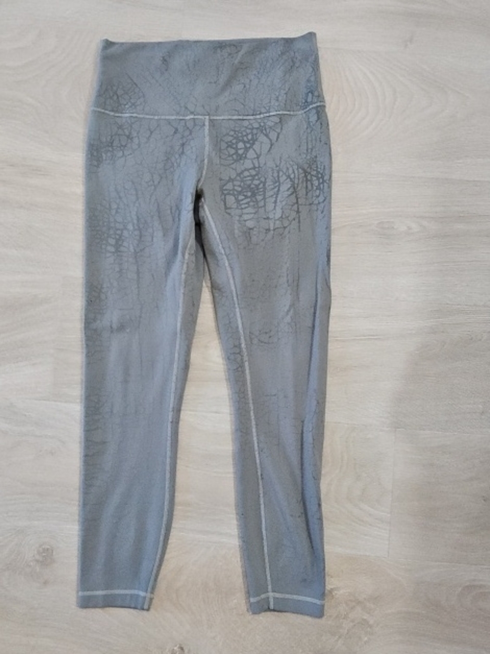lululemon athletica Gray Textured High-Rise Leggings